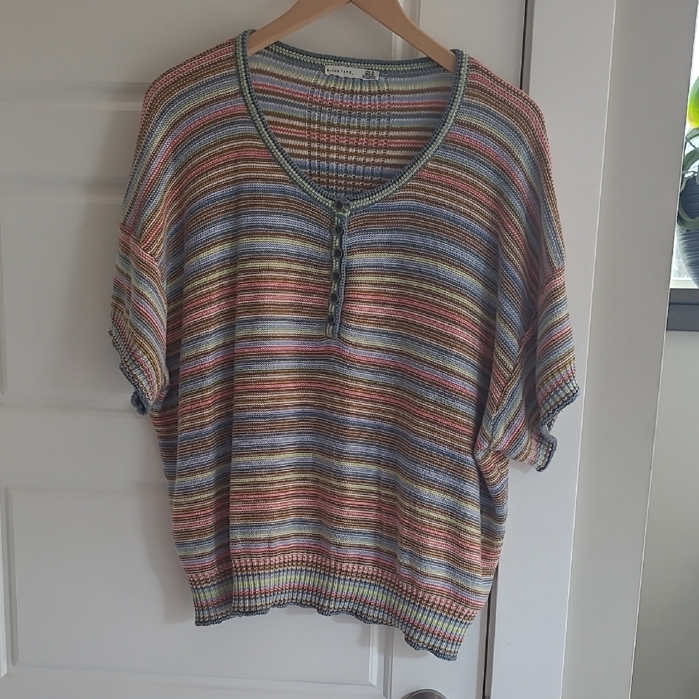 Black Tape Cotton Blend Sweater. Size XL - Picture 1 of 5